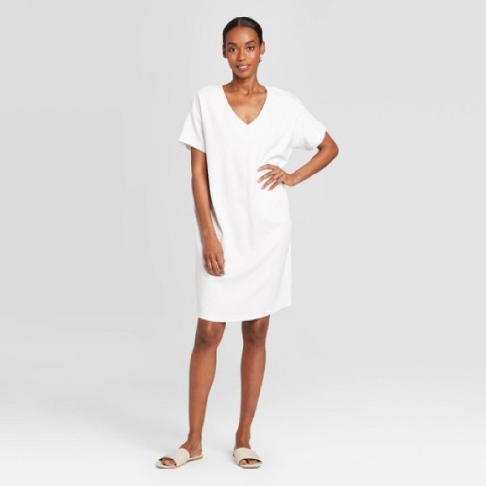 White t-shirt dress